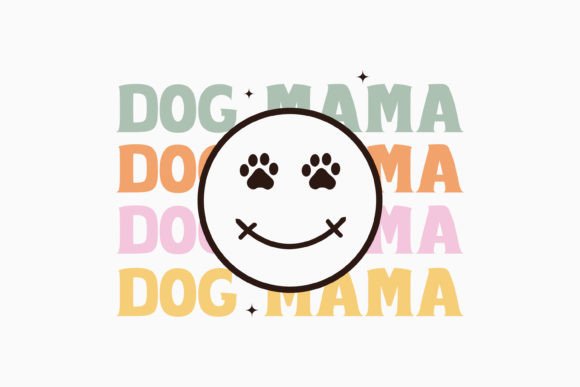 Dog Mama Retro Dog Svg: Graphics for Crafts Branding