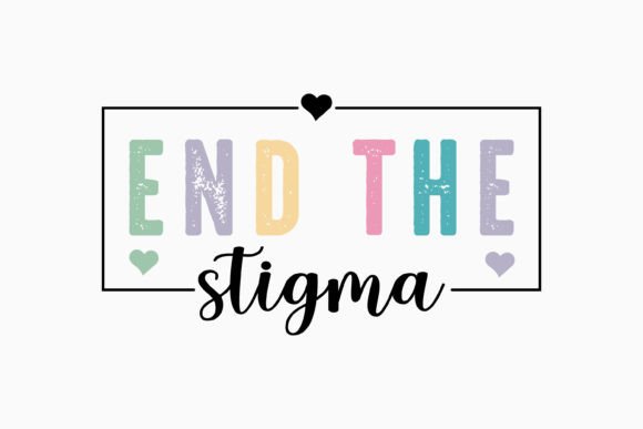 End the Stigma Retro Svg: Graphics for Crafts