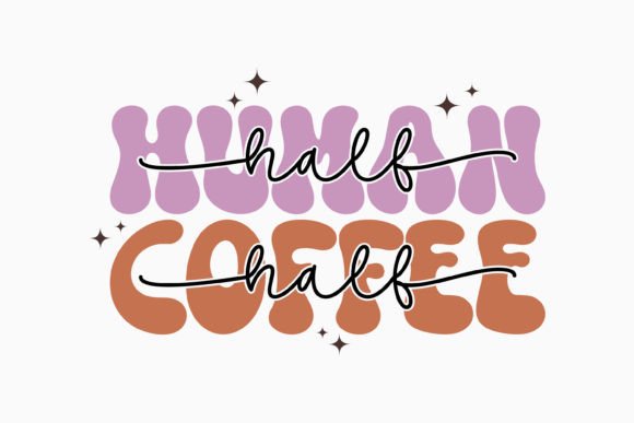 Half Human Half Coffee Retro Svg: An Embroidery Review