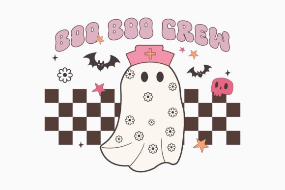 Halloween Boo Boo Crew Retro Svg: Graphics for Crafts