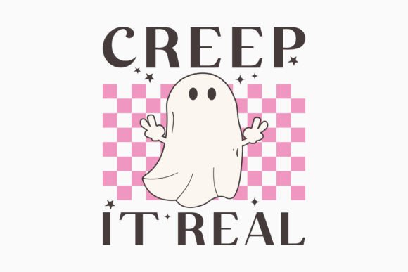 Halloween Creep It Real Retro Svg for Crafts Graphics