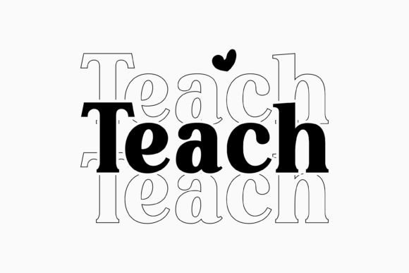 Teach Retro SVG Design for Crafts Graphics